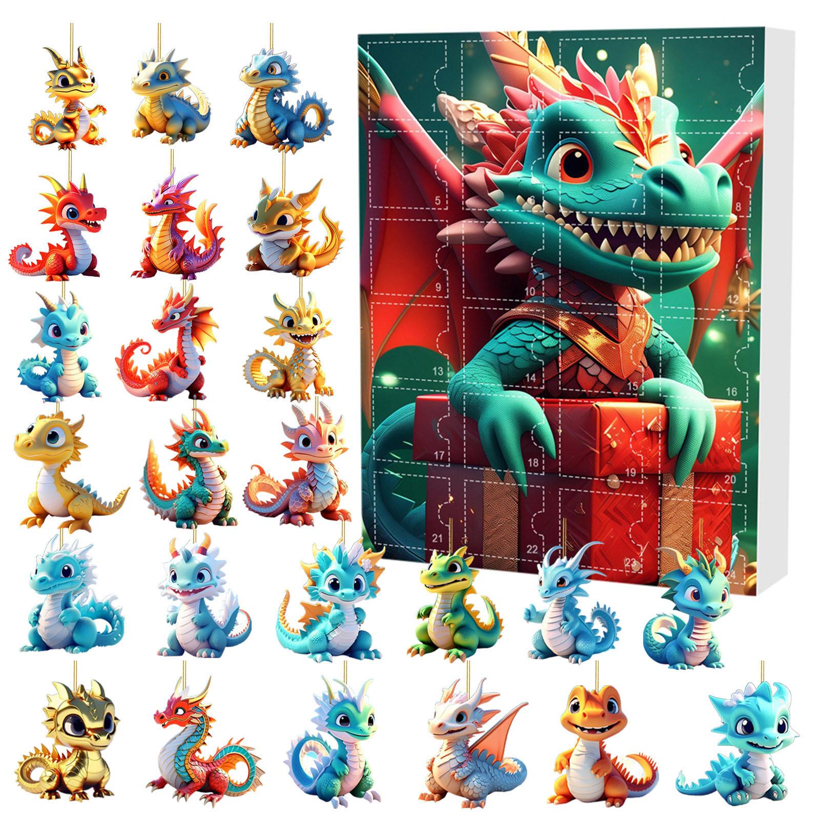 Dragon 24 Days Christmas Countdown Calendar Christmas Advent Calendar Xmas Countdown Calendar for Xmas Holiday Decorations 10.24x7.09x1.18inch
Dragon 24 Days Christmas Countdown Calendar Christmas Advent Calendar Xmas Countdown Calendar for Xmas Holiday Decorations 10.24x7.09x1.18inch