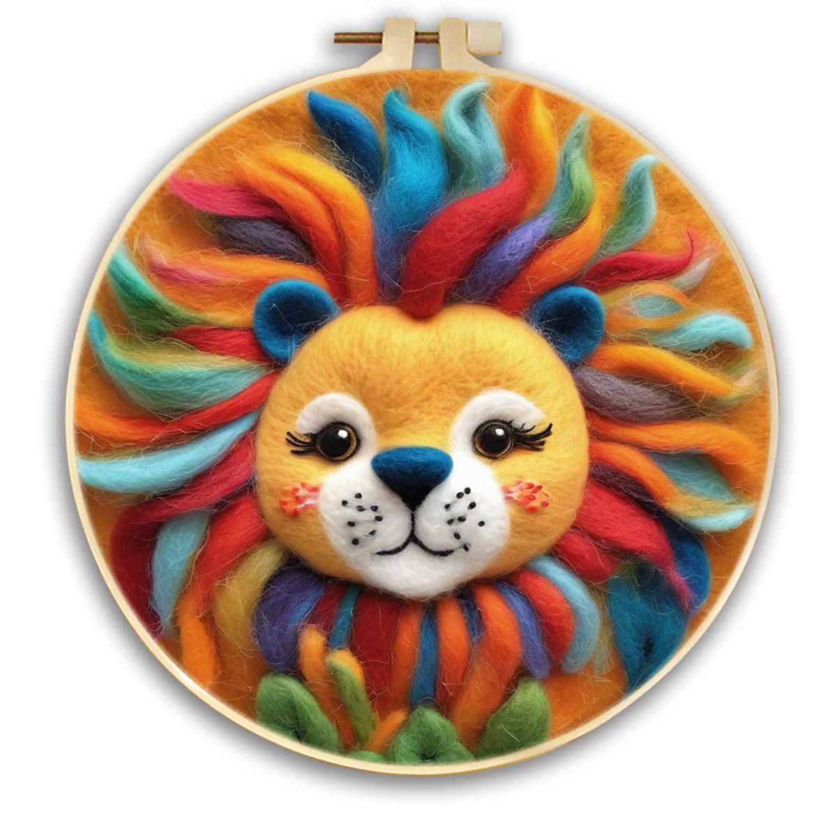 DIY Wool Embroidery Kit Creative DIY Wool Needle Felt Painting Animal Picture Kit embroidery frame Craft Gift For mom Friends
DIY Wool Embroidery Kit Creative DIY Wool Needle Felt Painting Animal Picture Kit embroidery frame Craft Gift For mom Friends
