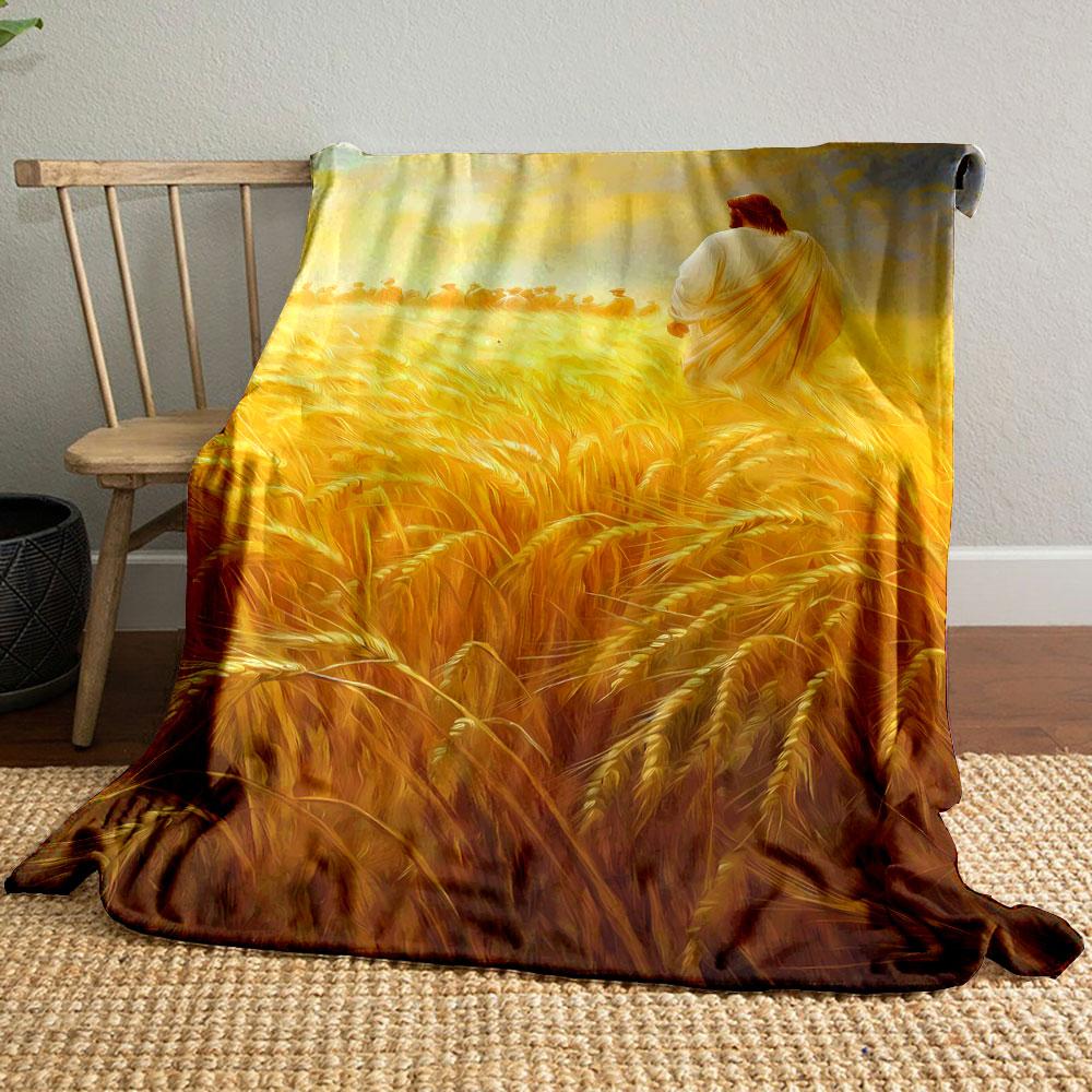 Jesus in Wheat Field Cozy Blanket Printed Blanket for Living Room Bed Couch lunch break Soft Cozy Blanket for Friend s festival Gift 80cm x 120cm
Jesus in Wheat Field Cozy Blanket Printed Blanket for Living Room Bed Couch lunch break Soft Cozy Blanket for Friend s festival Gift 80cm x 120cm