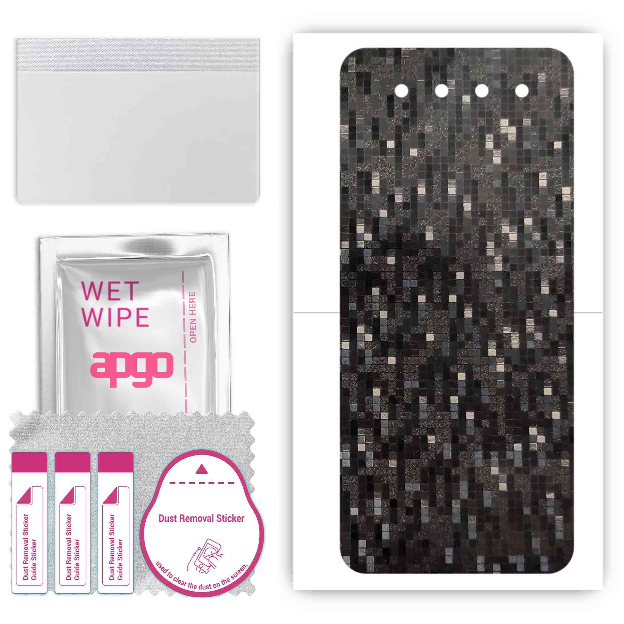 apgo Protective Skin Sticker for the back compatible with vivo NEX Dual Display, Wrap Film, Foil, Vinyl - Pattern Carbon Black Pixel
apgo Protective Skin Sticker for the back compatible with vivo NEX Dual Display, Wrap Film, Foil, Vinyl - Pattern Carbon Black Pixel
