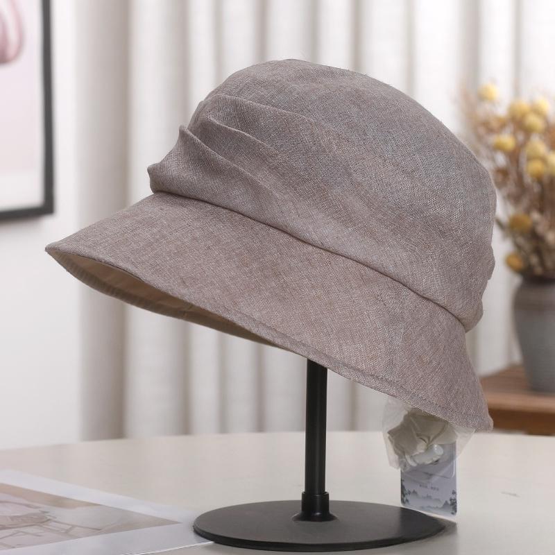 High-end Korean-style Summer Cotton Linen Slouchy Bucket Hat for Women Minimalist Breathable Sun Protection Caps 56-58CM
High-end Korean-style Summer Cotton Linen Slouchy Bucket Hat for Women Minimalist Breathable Sun Protection Caps 56-58CM