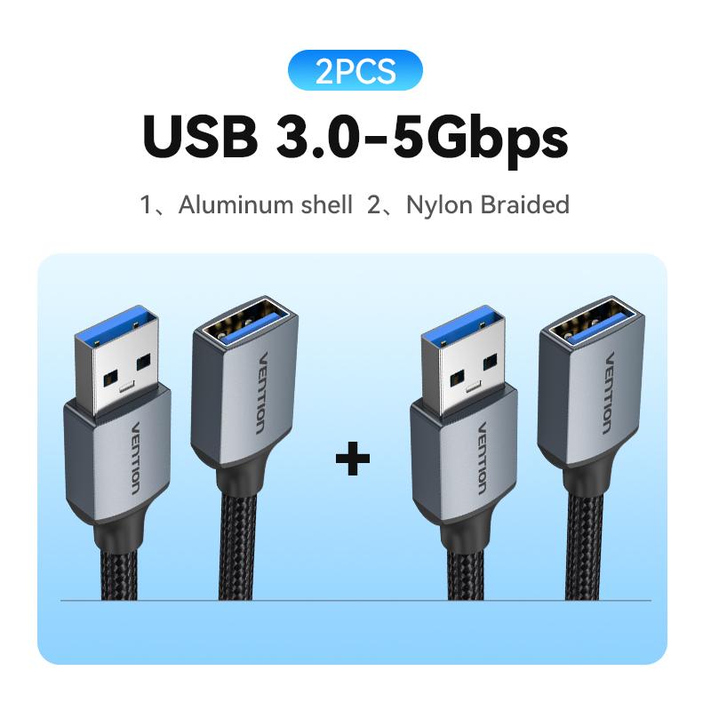 Vention USB 3.0 Extension Cable USB 3.0 2.0 Cable Extender Data Cord for PC Smart TV Xbox One SSD Fast Speed USB Cable Extension 0.5m
Vention USB 3.0 Extension Cable USB 3.0 2.0 Cable Extender Data Cord for PC Smart TV Xbox One SSD Fast Speed USB Cable Extension 0.5m