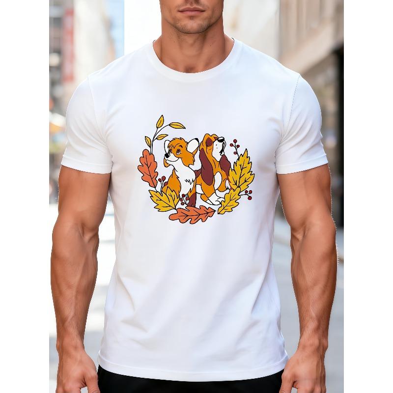 Men S T-Shirt Featuring a Cartoon Dog And Autumn Leaves Design, Perfect for Everyday Use, Casual Outings, Weekend Fun, And Street Fashion 4XL
Men S T-Shirt Featuring a Cartoon Dog And Autumn Leaves Design, Perfect for Everyday Use, Casual Outings, Weekend Fun, And Street Fashion 4XL