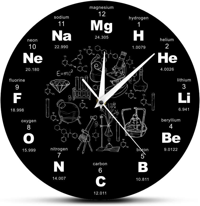 Periodic Table of Elements Wall Art Chemical Symbols Clock Educational Elemental Display Classroom Decor Teacher s Gift чёрный
Periodic Table of Elements Wall Art Chemical Symbols Clock Educational Elemental Display Classroom Decor Teacher s Gift чёрный