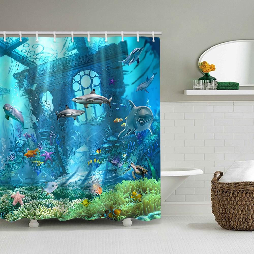 1/4 Marine Organism Shower Curtains, Toilet Seat Decoration, Shower Curtain With Carpet And Toilet Lid, 12 70.8X70.8 Inch Hooks W60H190(CM)-1 Pcs
1/4 Marine Organism Shower Curtains, Toilet Seat Decoration, Shower Curtain With Carpet And Toilet Lid, 12 70.8X70.8 Inch Hooks W60H190(CM)-1 Pcs