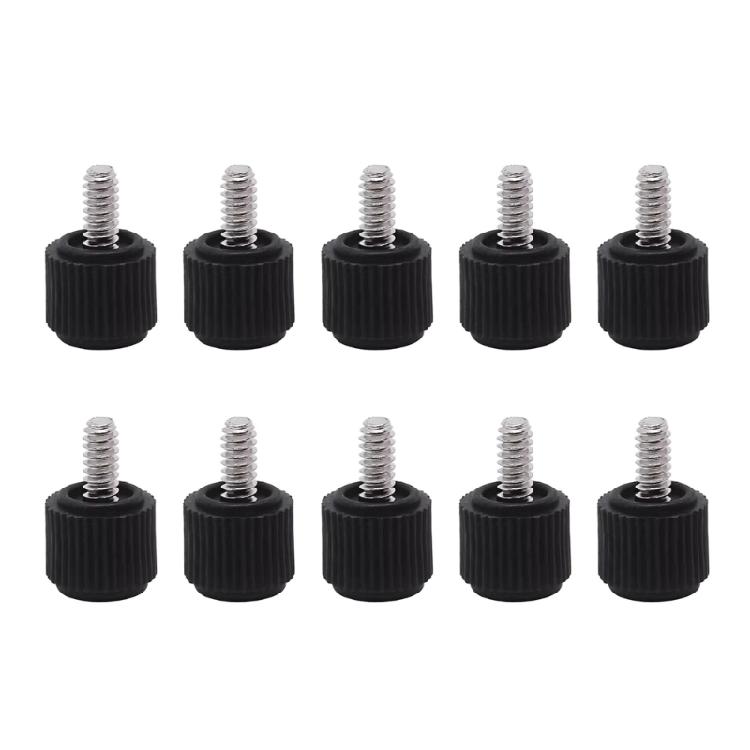 Secure Locking Hand Twist Screws for Side Panels 6#32 Computer Case Rubber Head Enhances Operation Comfort Metal чорний
Secure Locking Hand Twist Screws for Side Panels 6#32 Computer Case Rubber Head Enhances Operation Comfort Metal чорний