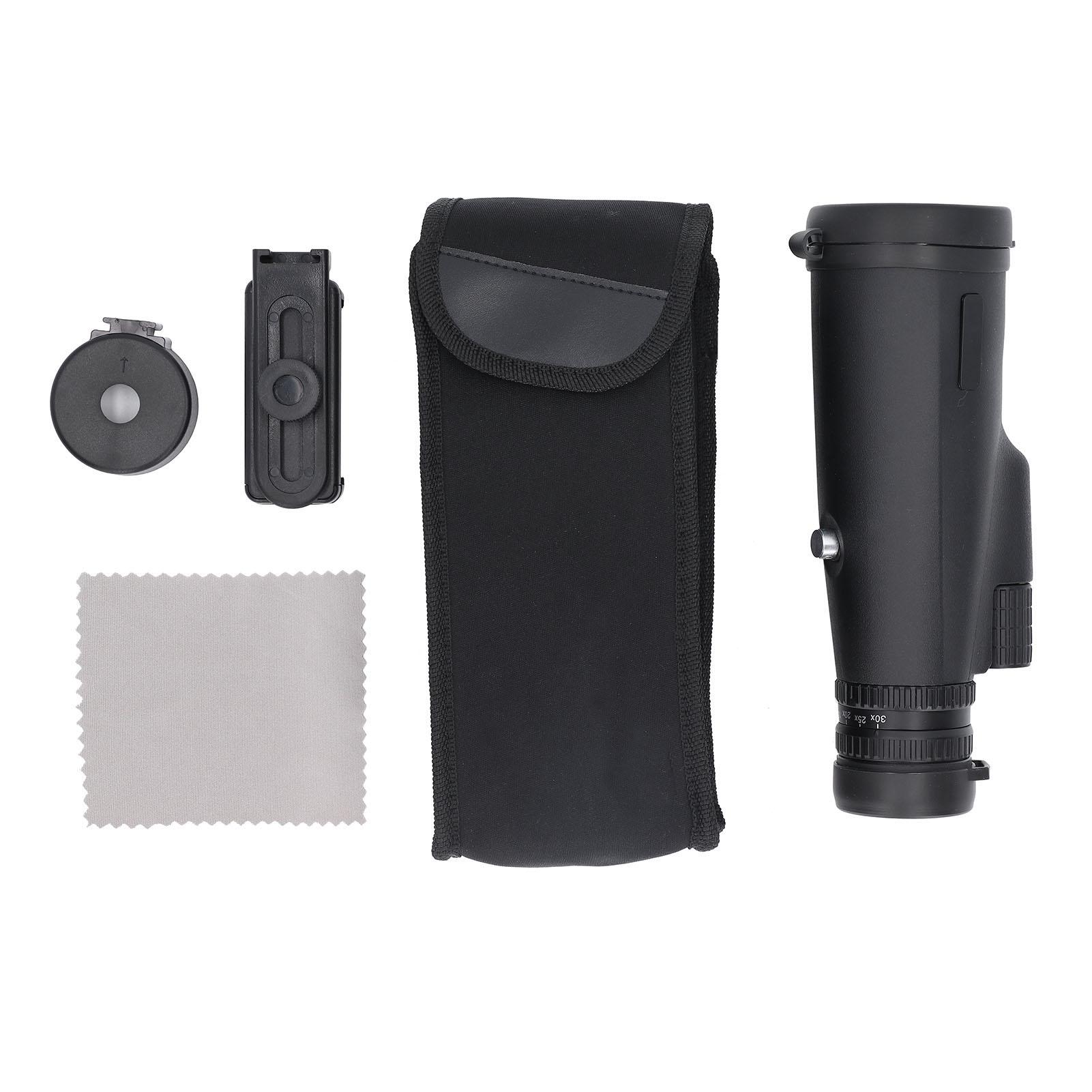 Small Telescope 10‑30x High Power 50mm Objective Lens Monocular with Cellphone Holder for Camping
Small Telescope 10‑30x High Power 50mm Objective Lens Monocular with Cellphone Holder for Camping