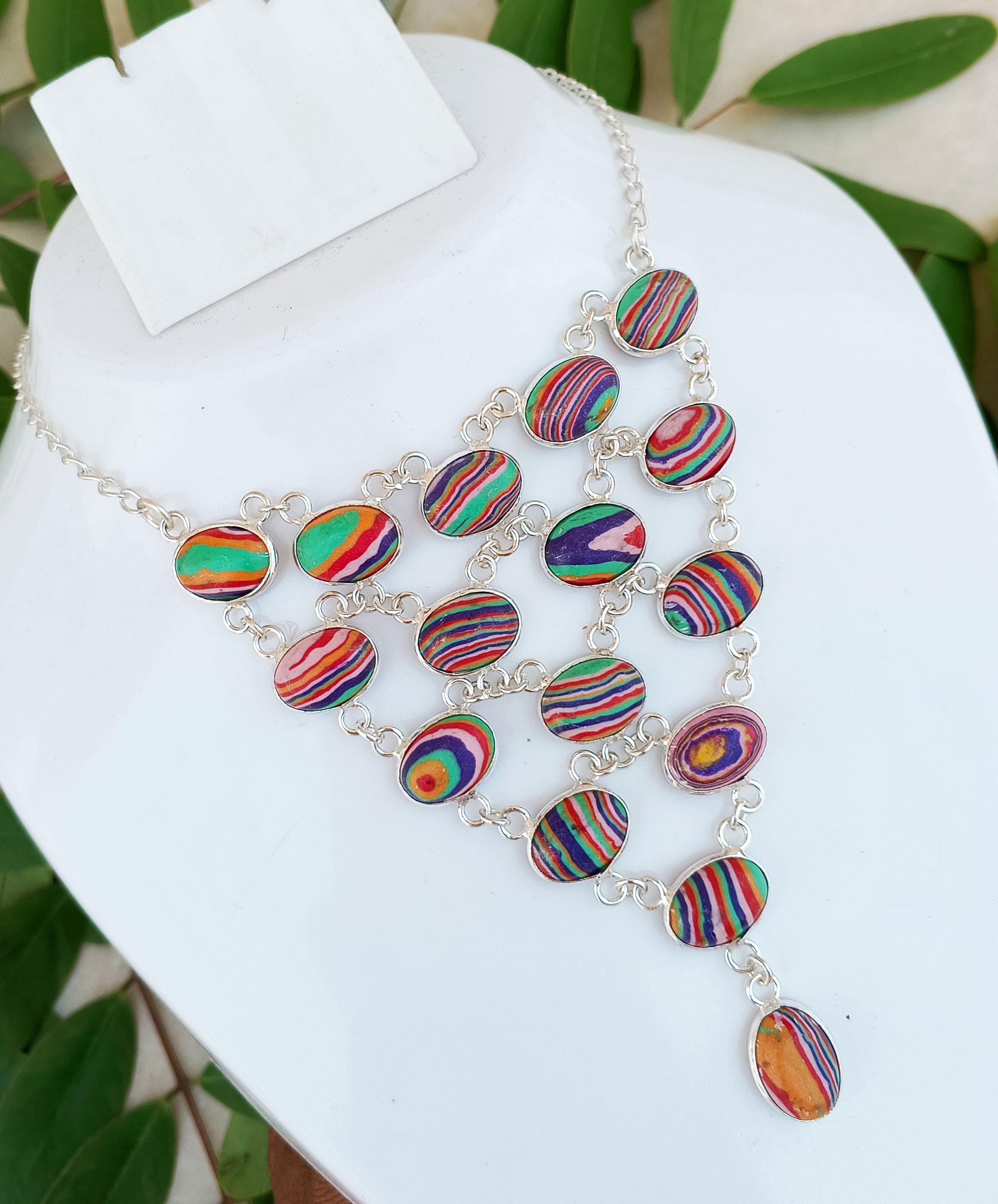 Red Calsilica Gemstone 925 Sterling Silver Plated Unisex Fashion Necklace Jewelry For Gift m червоний
Red Calsilica Gemstone 925 Sterling Silver Plated Unisex Fashion Necklace Jewelry For Gift m червоний