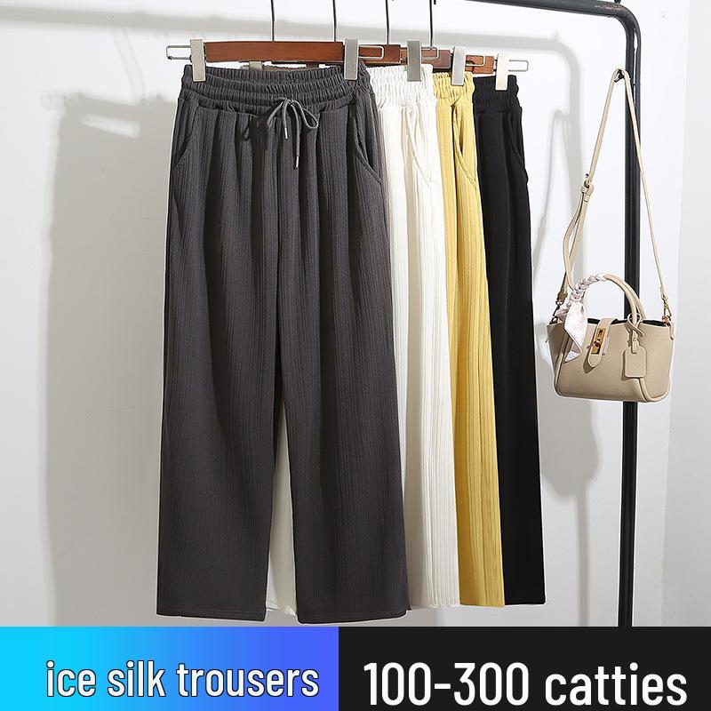 Ice Silk Women s Loose Straight-Leg Pants: Summer Thin, Sun Protection, Anti-Mosquito, Plus Size, Cool and Casual XXXL брудно-білий
Ice Silk Women s Loose Straight-Leg Pants: Summer Thin, Sun Protection, Anti-Mosquito, Plus Size, Cool and Casual XXXL брудно-білий