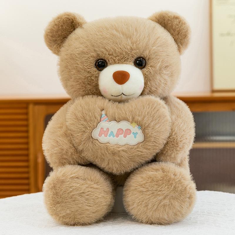 New heart bear plush toy large couple big bear doll girl holiday gift wholesale festival gift 70cm коричневий
New heart bear plush toy large couple big bear doll girl holiday gift wholesale festival gift 70cm коричневий