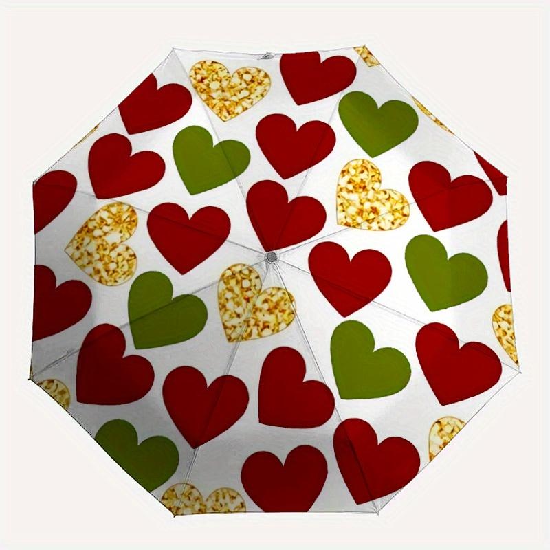 1pc Heart Decorations Automatic Folding Umbrella - Portable Foldable Design with 8 Ribs, Durable Plastic & Iron Frame y250725057
1pc Heart Decorations Automatic Folding Umbrella - Portable Foldable Design with 8 Ribs, Durable Plastic & Iron Frame y250725057