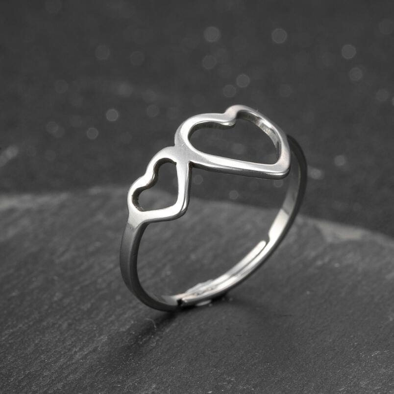 Romantic Heart Gold Color Ring For Women Stainless Steel Adjustable Ring Engagement Wedding Zircon Valentine S Day Gift resizable
Romantic Heart Gold Color Ring For Women Stainless Steel Adjustable Ring Engagement Wedding Zircon Valentine S Day Gift resizable