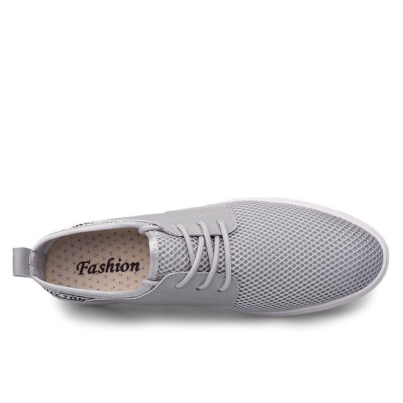 Men s casual mesh board shoes breathable trend sports mesh men s shoes large size shoes 45 сірий колір
Men s casual mesh board shoes breathable trend sports mesh men s shoes large size shoes 45 сірий колір