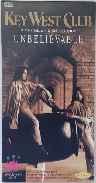 CD KEY WEST CLUB, MIKI NAKATANI, KEIKO - UNBELIEVABLE TEDA205PROMO Bi-tam-ing 1992 Japan Pop Used
CD KEY WEST CLUB, MIKI NAKATANI, KEIKO - UNBELIEVABLE TEDA205PROMO Bi-tam-ing 1992 Japan Pop Used
