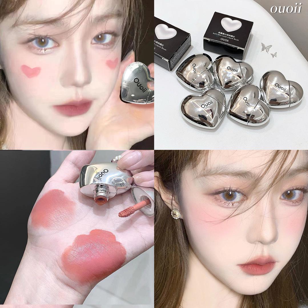 OUOII Soft Mist Heart Liquid Blush, Low Saturation Pink, Korean No-Makeup Look, Whitening Rouge.
OUOII Soft Mist Heart Liquid Blush, Low Saturation Pink, Korean No-Makeup Look, Whitening Rouge.