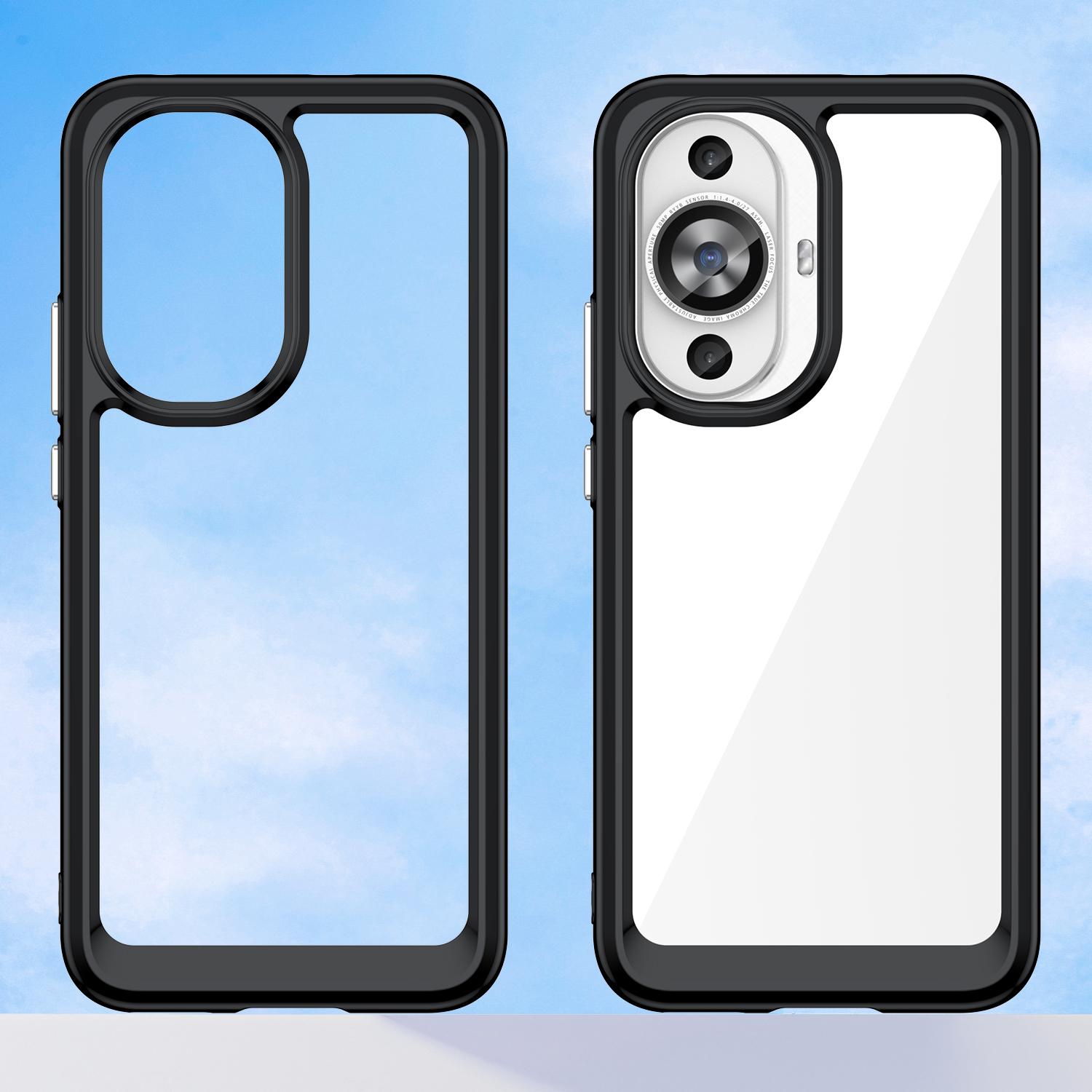 For Huawei nova 11/nova 12s 4G/nova 12 Lite 4G TPU+Acrylic Phone Case Drop-proof Transparent Phone Cover Black
For Huawei nova 11/nova 12s 4G/nova 12 Lite 4G TPU+Acrylic Phone Case Drop-proof Transparent Phone Cover Black