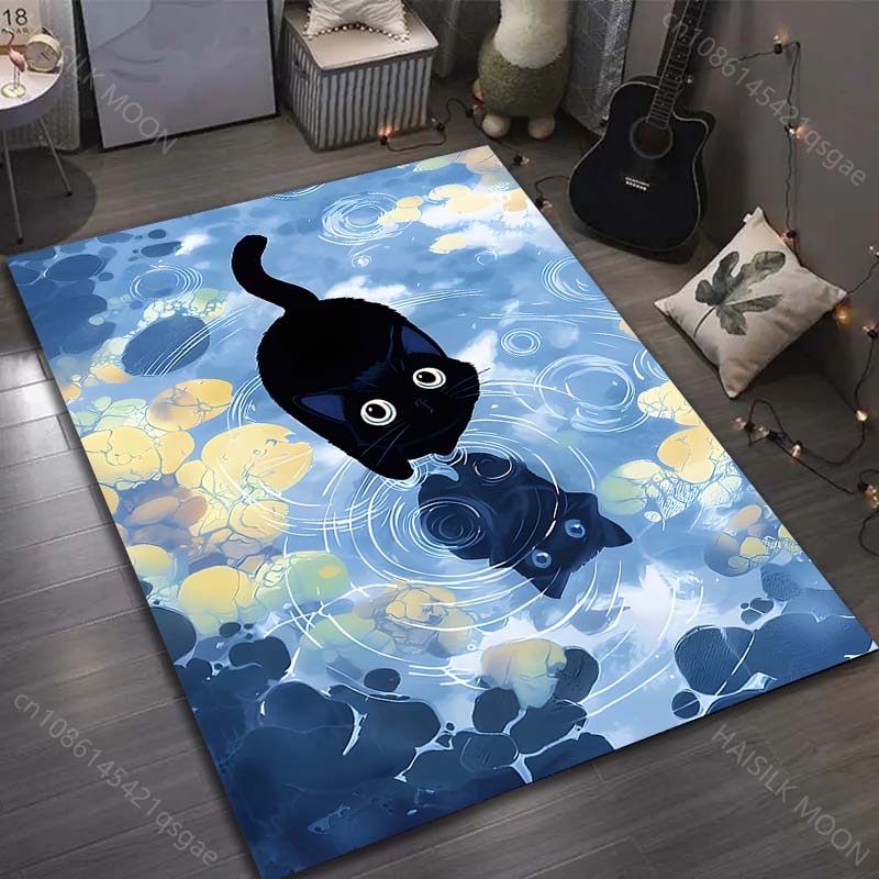 1PC Black cat water reflection Pattern Rug Carpets for Bedroom Living Room Sofa Mat Creative Door Mat Cloakroom Home Decor 40x60cm
1PC Black cat water reflection Pattern Rug Carpets for Bedroom Living Room Sofa Mat Creative Door Mat Cloakroom Home Decor 40x60cm