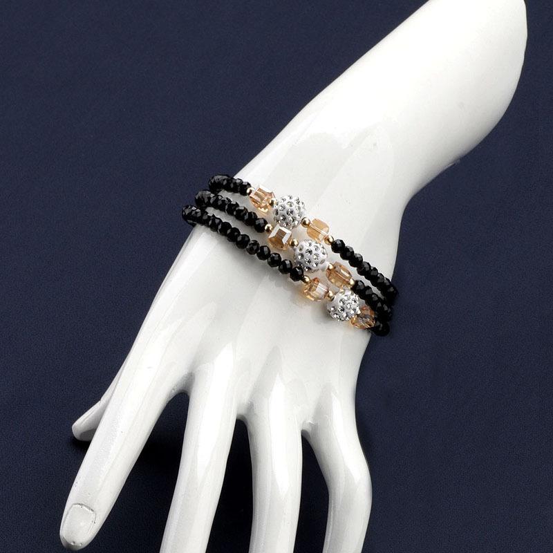 Meier Bracelet bracelet jewelry fashion bracelet women s accessories three rows of black crystal ball shaped rhinestones
Meier Bracelet bracelet jewelry fashion bracelet women s accessories three rows of black crystal ball shaped rhinestones