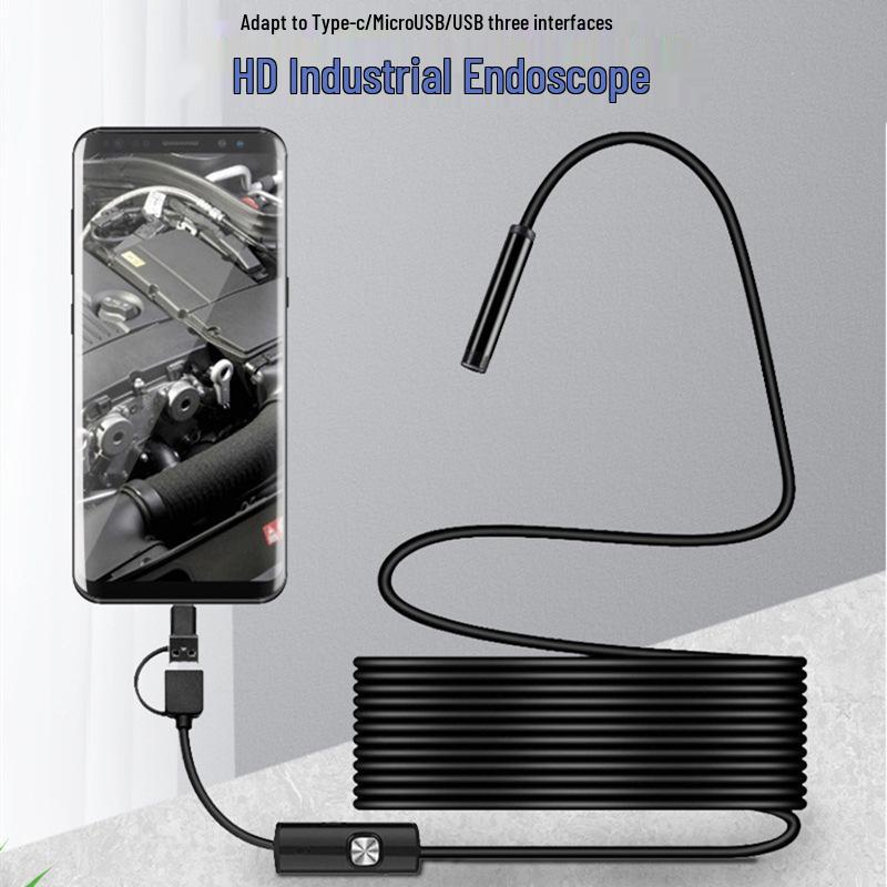 5.5/7mm 3-in-1 Industrial Endoscope for Car, Pipe, and Air Conditioning Inspection (Android Compatible) 7mm 3-in-1 - 1m Soft Cable
5.5/7mm 3-in-1 Industrial Endoscope for Car, Pipe, and Air Conditioning Inspection (Android Compatible) 7mm 3-in-1 - 1m Soft Cable