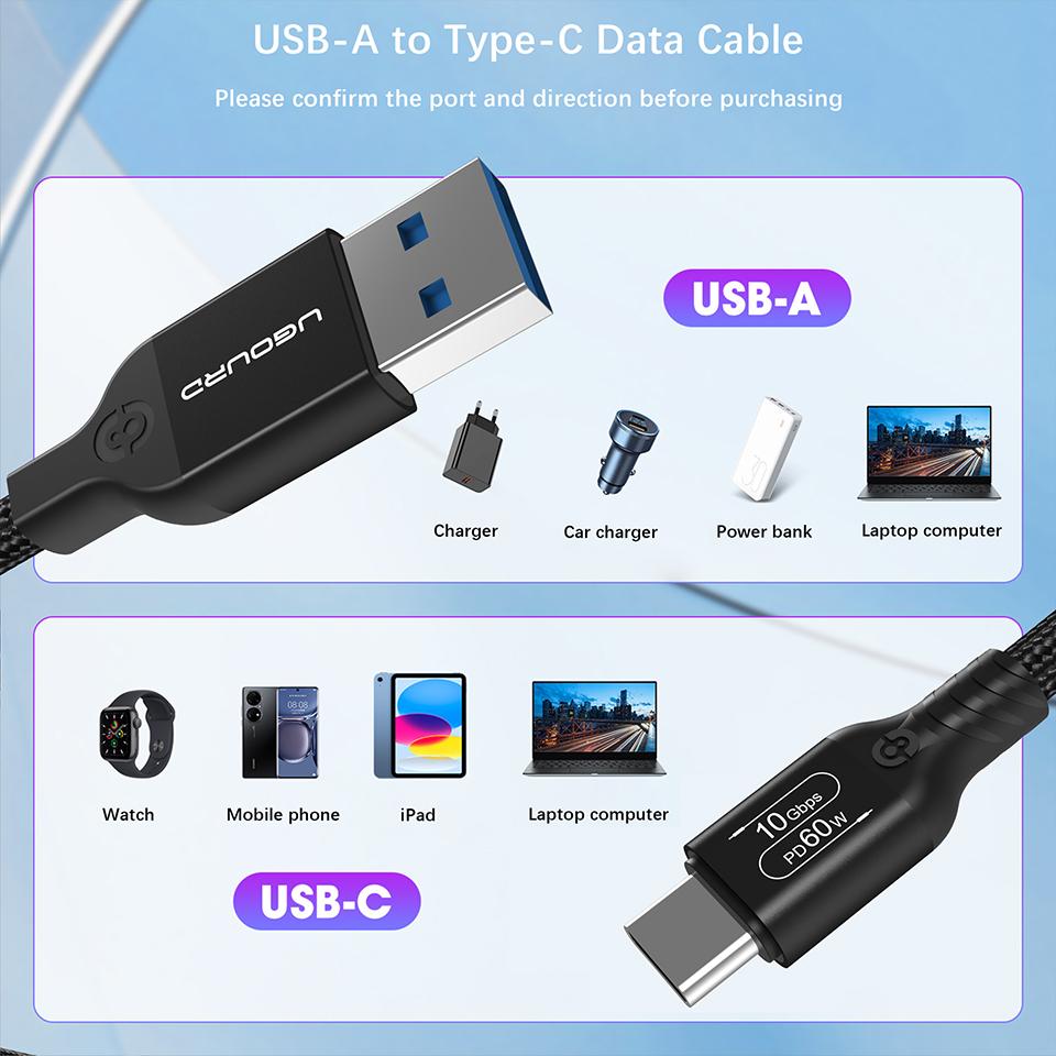USB-A TO Type-C USB3.2 Gen2 Cable Type-A To Type-C 10Gbps Data Transfer Cable PD60W Fast Charging Cord For HUB SSD Box Laptop PC 0.2m
USB-A TO Type-C USB3.2 Gen2 Cable Type-A To Type-C 10Gbps Data Transfer Cable PD60W Fast Charging Cord For HUB SSD Box Laptop PC 0.2m