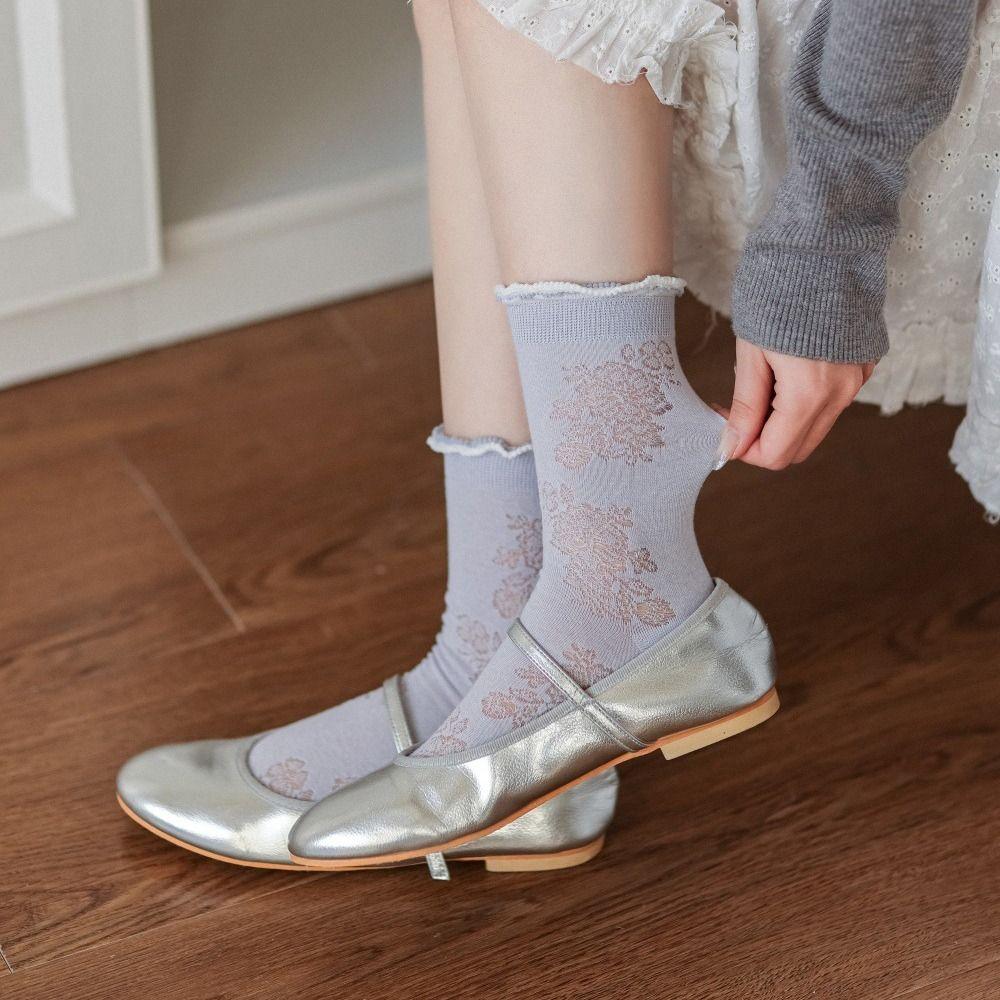 3Pairs Ruffle Mid Tube Socks Breathable Sweet Socks Women Cute Mesh Flower Socks Lady Random 3Pairs
3Pairs Ruffle Mid Tube Socks Breathable Sweet Socks Women Cute Mesh Flower Socks Lady Random 3Pairs