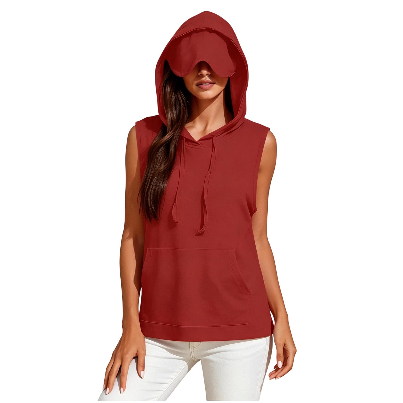Lightweight Sleeveless Hoodie Pullover Shirt for Women Comfortable Soft Fabric Casual Fit Stylish Design Suitable for Layering and Daily Wear XXL красный
Lightweight Sleeveless Hoodie Pullover Shirt for Women Comfortable Soft Fabric Casual Fit Stylish Design Suitable for Layering and Daily Wear XXL красный