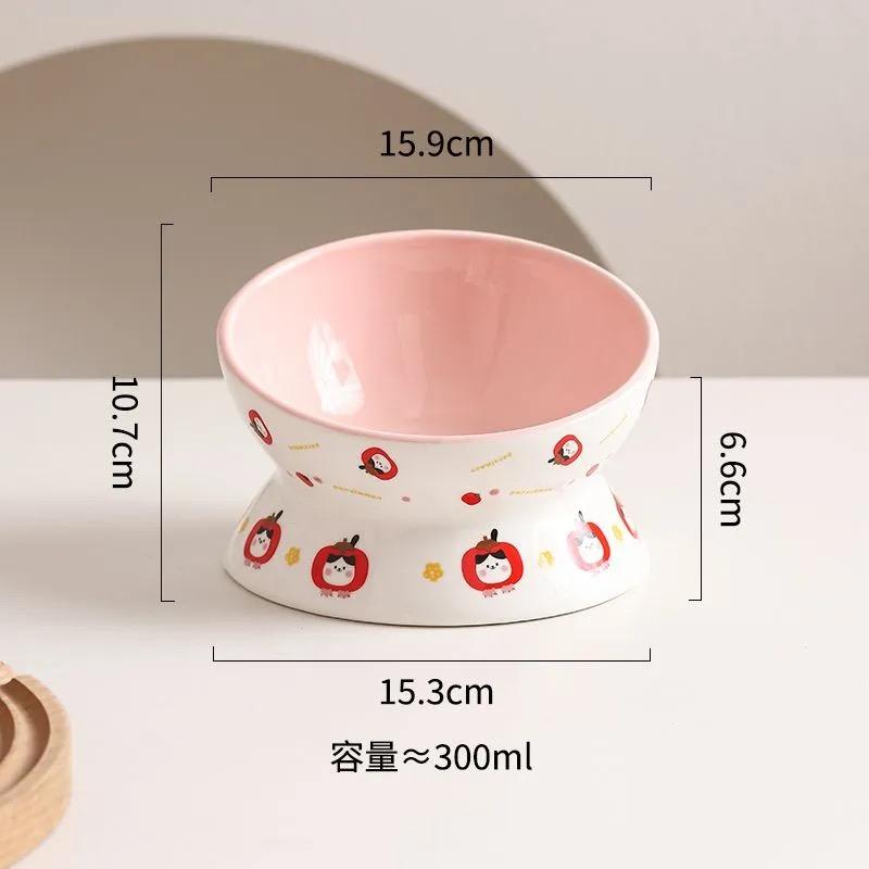 Creative Ceramic Drinking Water Food Tall footed Bowls, Anti Overturning Neck Protection, Large caliber, Cat Bowl, Supplies, 1Pc
Creative Ceramic Drinking Water Food Tall footed Bowls, Anti Overturning Neck Protection, Large caliber, Cat Bowl, Supplies, 1Pc