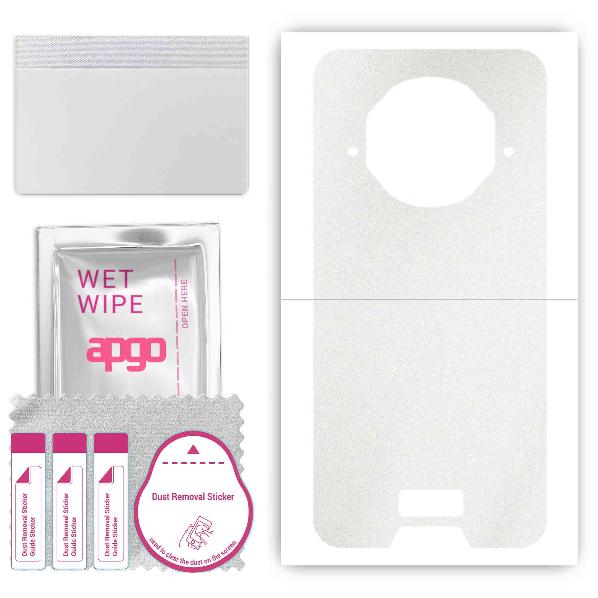 apgo Protective Skin Sticker for the back compatible with Doogee V10, Wrap Film, Foil, Vinyl - Pattern Matte Transparent
apgo Protective Skin Sticker for the back compatible with Doogee V10, Wrap Film, Foil, Vinyl - Pattern Matte Transparent