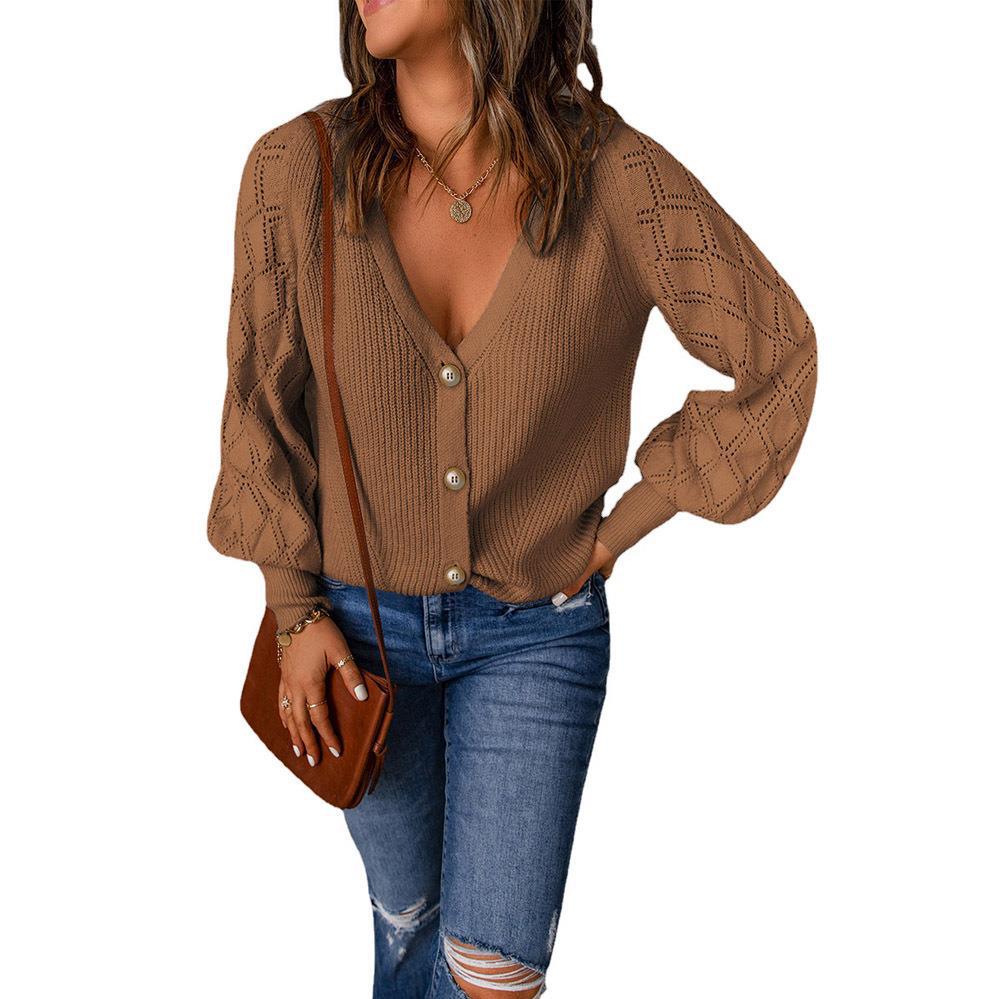 Women s Autumn and Winter Solid Color Puff Sleeve V-neck Diamond Knitted Sweater 3XL
Women s Autumn and Winter Solid Color Puff Sleeve V-neck Diamond Knitted Sweater 3XL