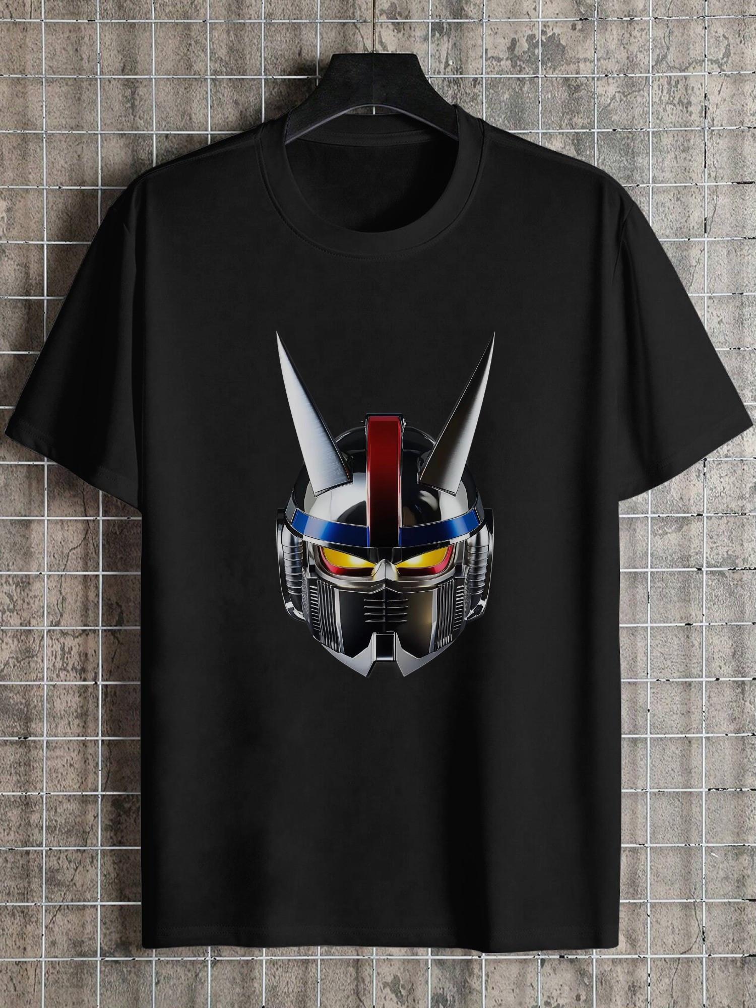 1pc Robotic Metallic Horned Graphic T-shirt - 180g Cotton Crew Neck Short Sleeve L
1pc Robotic Metallic Horned Graphic T-shirt - 180g Cotton Crew Neck Short Sleeve L