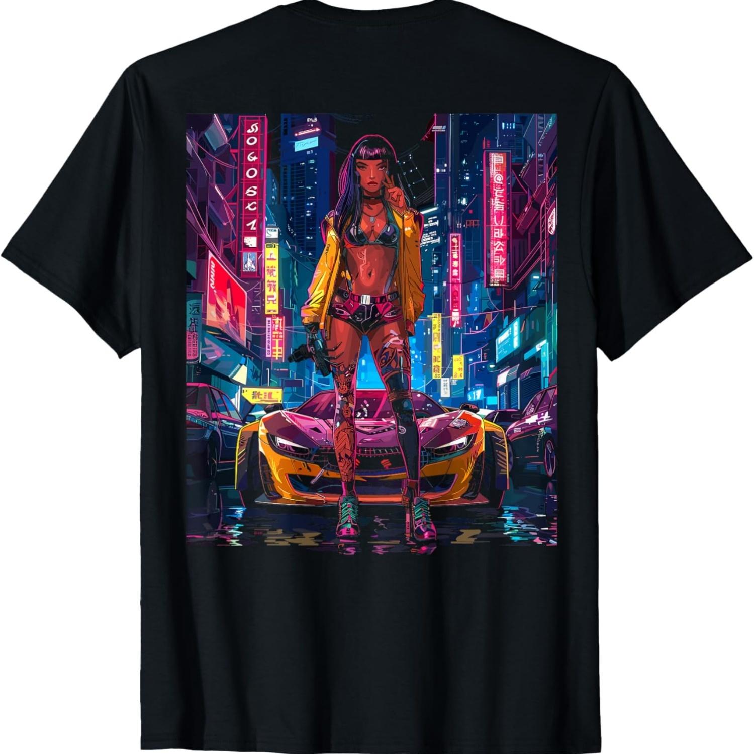 Cyberpunk Girl Car Back Printed T-Shirt(10) XXXXXL чорний
Cyberpunk Girl Car Back Printed T-Shirt(10) XXXXXL чорний