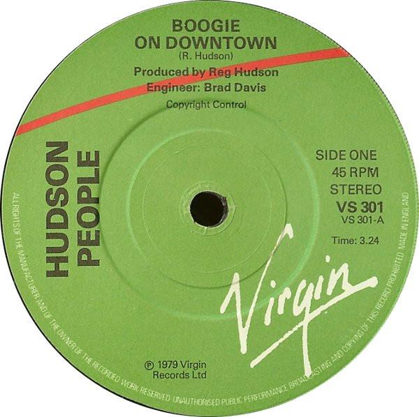 7inch Record HUDSON PEOPLE - Boogie On Downtown VS301 Virgin 1979 UK Soul/Funk Used
7inch Record HUDSON PEOPLE - Boogie On Downtown VS301 Virgin 1979 UK Soul/Funk Used