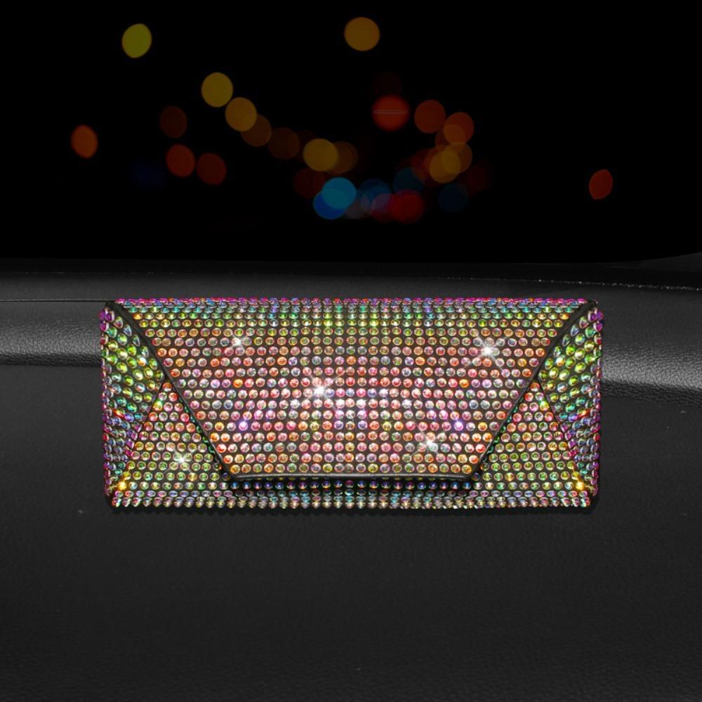 Portable Shiny Diamond Car Glasses Case Crystal Bling Rhinestone Sunglasses Box Sunglasses Storage Box Men
Portable Shiny Diamond Car Glasses Case Crystal Bling Rhinestone Sunglasses Box Sunglasses Storage Box Men