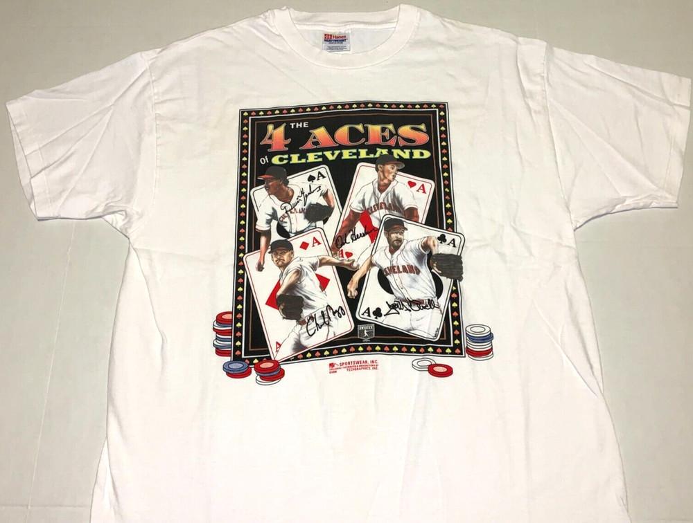 Rare! 1996 Orel Hershiser Charles Nagy Jack McDowell Dennis Martinez T-Shirt XL Unisex T-Shirt L
Rare! 1996 Orel Hershiser Charles Nagy Jack McDowell Dennis Martinez T-Shirt XL Unisex T-Shirt L