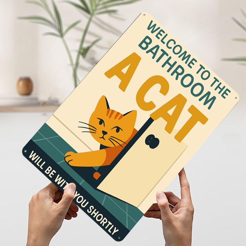 Bathroom Cat Funny Sign Tin Plaque Poster Customized Wall Art Retro Vintage Metal Signs for Man Cave Bedroom Decoration Room 7.9x11.8In(20x30cm)
Bathroom Cat Funny Sign Tin Plaque Poster Customized Wall Art Retro Vintage Metal Signs for Man Cave Bedroom Decoration Room 7.9x11.8In(20x30cm)