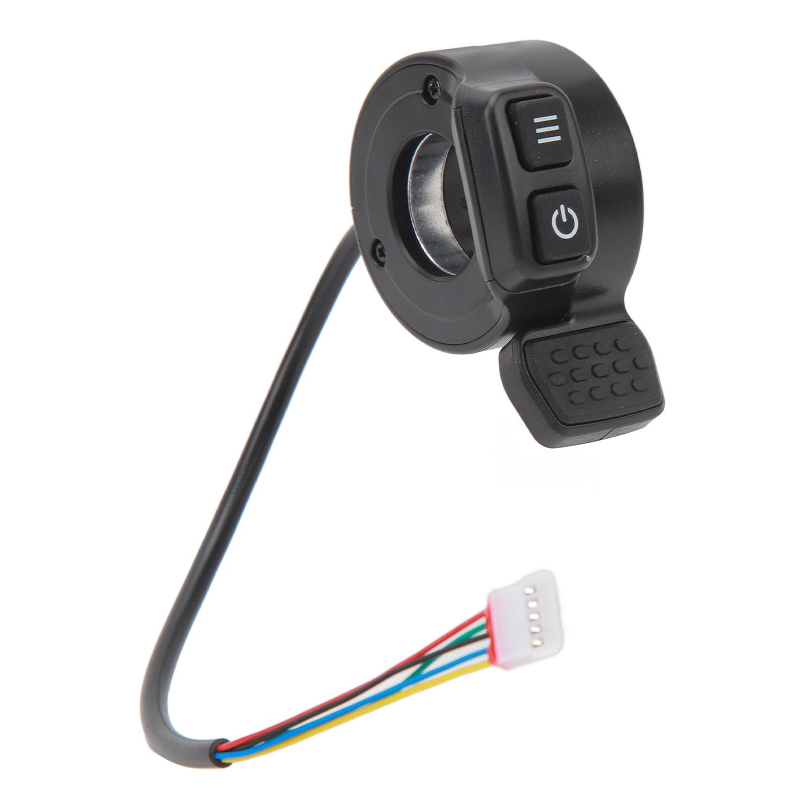 Electric Scooter Throttle Finger Throttle with Power Switch Speed Control Throttle Replacement Part for Electric Bicycle
Electric Scooter Throttle Finger Throttle with Power Switch Speed Control Throttle Replacement Part for Electric Bicycle