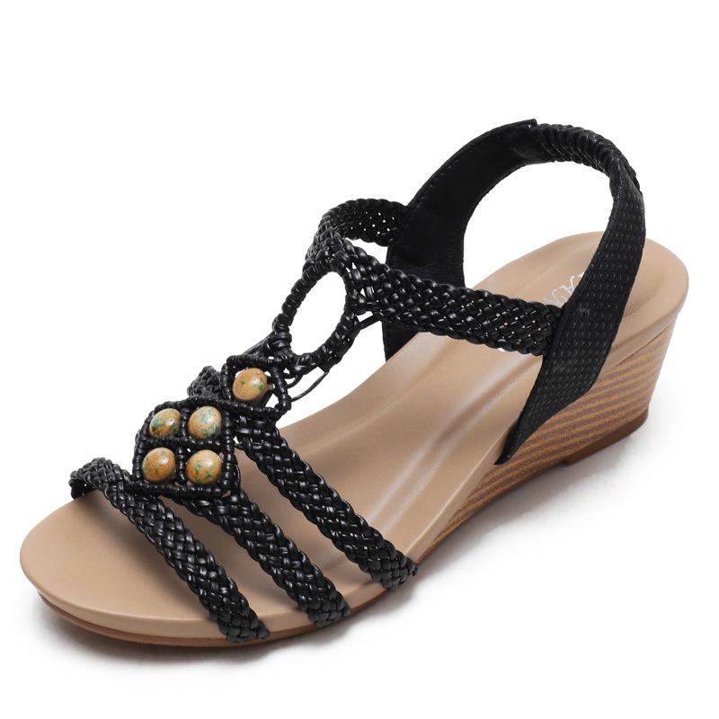 Ximiya Women s Wedge Sandals: Summer Travel Vacation, Retro Woven Beaded Roman Style (Model 1418-357) 39 чорний
Ximiya Women s Wedge Sandals: Summer Travel Vacation, Retro Woven Beaded Roman Style (Model 1418-357) 39 чорний