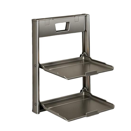 Kitchen Storage Rack Wall Mounted with Suction Cup Organizer Foldable Serving Platter Countertop Shelf for Bowls Plates Size#M сірий
Kitchen Storage Rack Wall Mounted with Suction Cup Organizer Foldable Serving Platter Countertop Shelf for Bowls Plates Size#M сірий