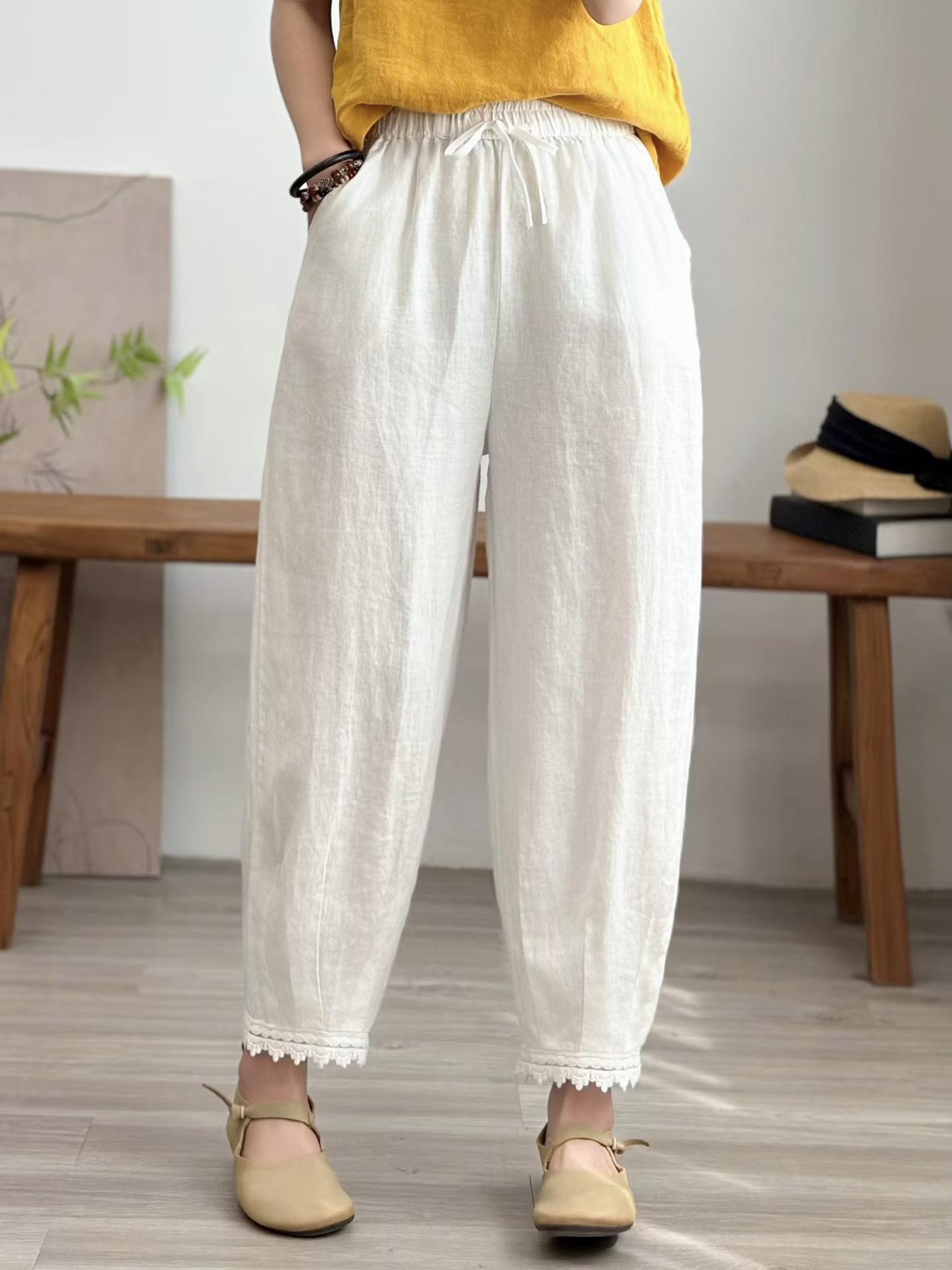 2026 Spring Women s Loose Linen Casual Harem Pants - Slimming, Versatile, Solid Color, Elastic Waist. One Size
2026 Spring Women s Loose Linen Casual Harem Pants - Slimming, Versatile, Solid Color, Elastic Waist. One Size