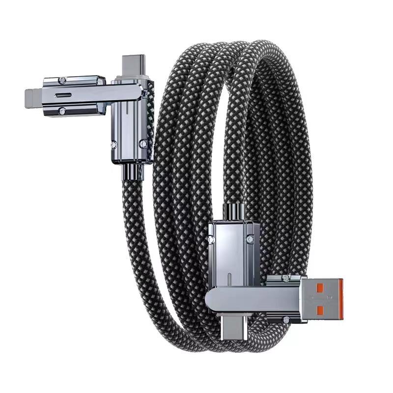 100W Super Fast Charging Braided Cable: Multifunctional 2-in-2 for Computers, Data, and Mobile Phones 1m Length (Unpackaged)
100W Super Fast Charging Braided Cable: Multifunctional 2-in-2 for Computers, Data, and Mobile Phones 1m Length (Unpackaged)