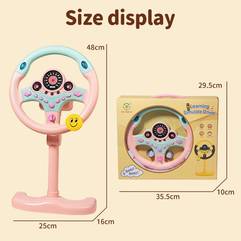 Interactive Car Co-Pilot Steering Wheel Toy with Lights and Music
Interactive Car Co-Pilot Steering Wheel Toy with Lights and Music