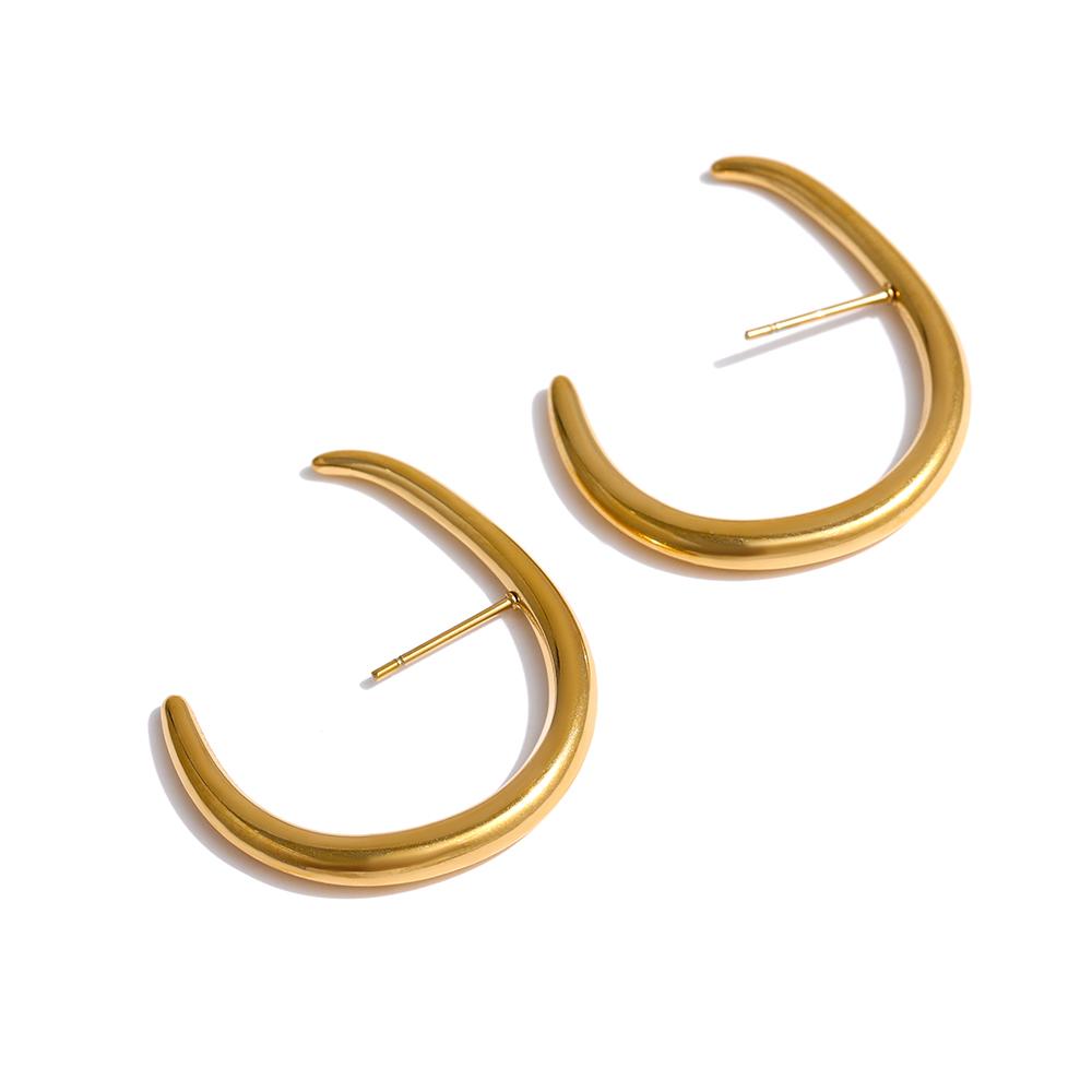 Yhpup Chic New Stainless Steel Big Golden Stud Earrings Metal Water Proof Statement Minimalist Charming Trendy Brand Jewelry
Yhpup Chic New Stainless Steel Big Golden Stud Earrings Metal Water Proof Statement Minimalist Charming Trendy Brand Jewelry