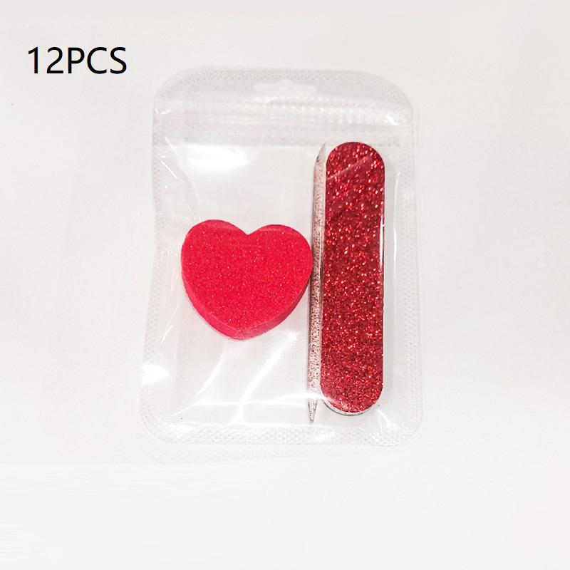 8/12 Pcs Glitter Nail Care Kit - Heart-Shaped Buffer, Crystal Rod, And Double-Sided File For Nail Art And Pedicures 12PCS
8/12 Pcs Glitter Nail Care Kit - Heart-Shaped Buffer, Crystal Rod, And Double-Sided File For Nail Art And Pedicures 12PCS