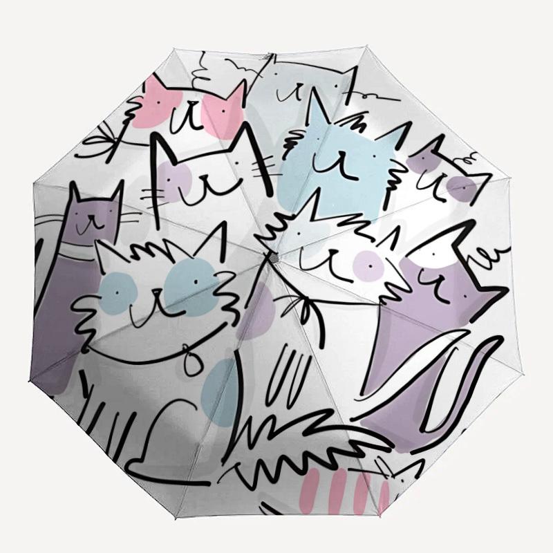 1pc Cat Family Illustration Automatic Open/close Umbrella, 8-Rib sturdy structure, Auto Folding/Opening, Portable Travel Umbrella for Women,196
1pc Cat Family Illustration Automatic Open/close Umbrella, 8-Rib sturdy structure, Auto Folding/Opening, Portable Travel Umbrella for Women,196