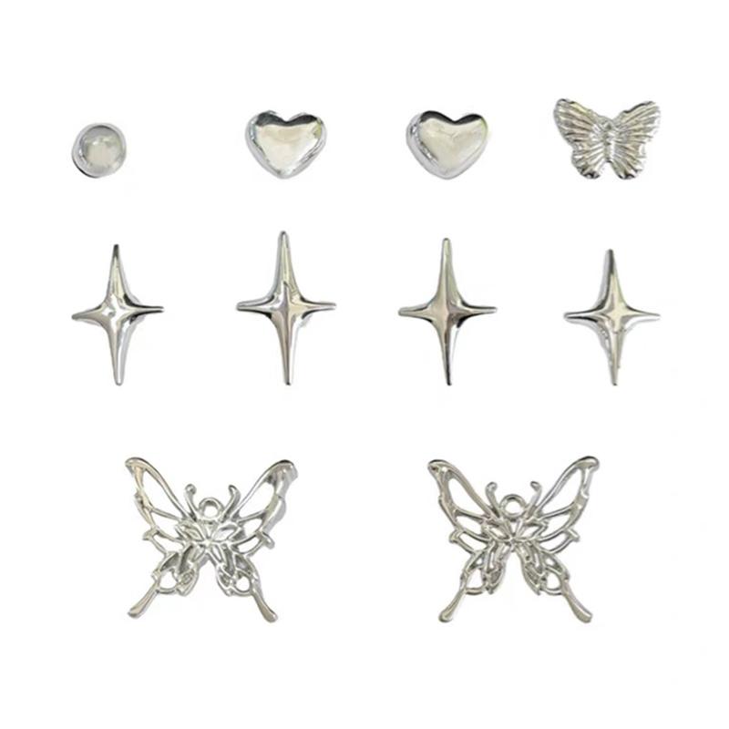 1Set INS Butterfly Heart Detachable Shoes Chain Shoe Buckles Decor Canvas Board Shoes Accessories Creative Shoe Vintage Jewelry
1Set INS Butterfly Heart Detachable Shoes Chain Shoe Buckles Decor Canvas Board Shoes Accessories Creative Shoe Vintage Jewelry