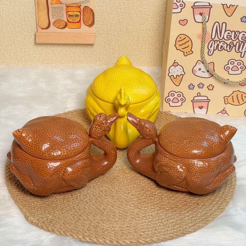 Ceramic Salt Baked Chicken Mug Simulation Goose Water Cup Drinkware Roast Duck Coffee Cup Milk Tea Brown Buck
Ceramic Salt Baked Chicken Mug Simulation Goose Water Cup Drinkware Roast Duck Coffee Cup Milk Tea Brown Buck