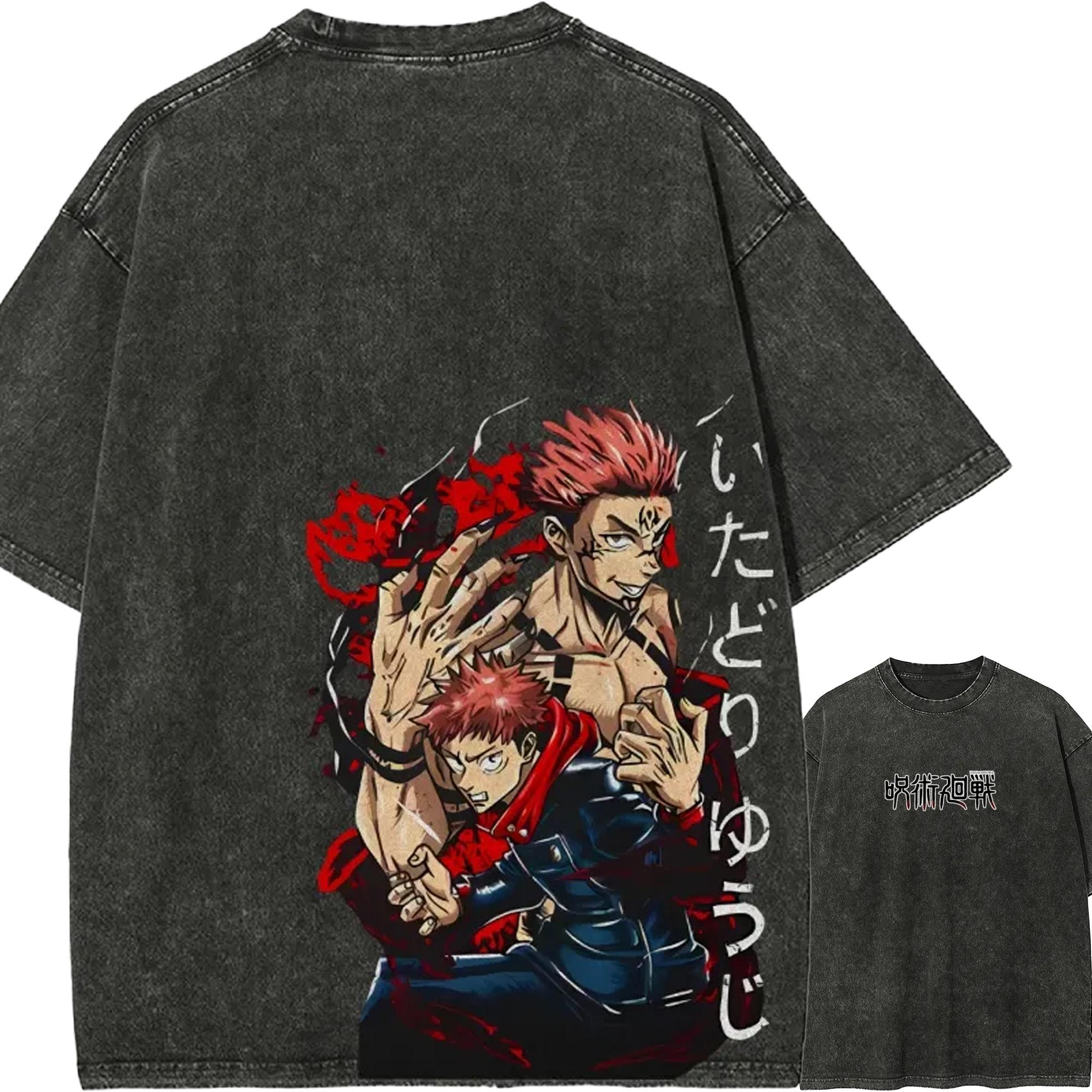 Yuji Itadori Sukuna T-shirt Jujutsu Kaisen Tee Vintage Washed Oversized Retro Anime Harajuku Men Streetwear Graphic Manga Clothe M
Yuji Itadori Sukuna T-shirt Jujutsu Kaisen Tee Vintage Washed Oversized Retro Anime Harajuku Men Streetwear Graphic Manga Clothe M