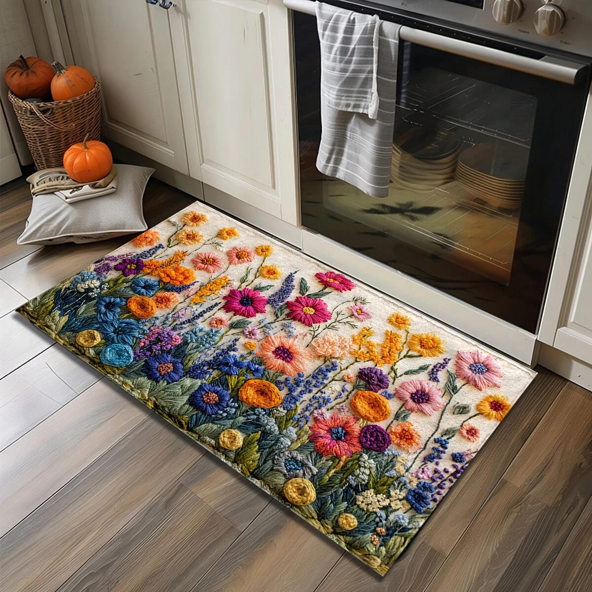 VIKAMA Green Leaf Design Bathroom Mats Non-Slip Quick Drying Absorbent Machine Washable Kitchen and Bathroom Decoration 40X60CM(1.3X2FT
VIKAMA Green Leaf Design Bathroom Mats Non-Slip Quick Drying Absorbent Machine Washable Kitchen and Bathroom Decoration 40X60CM(1.3X2FT