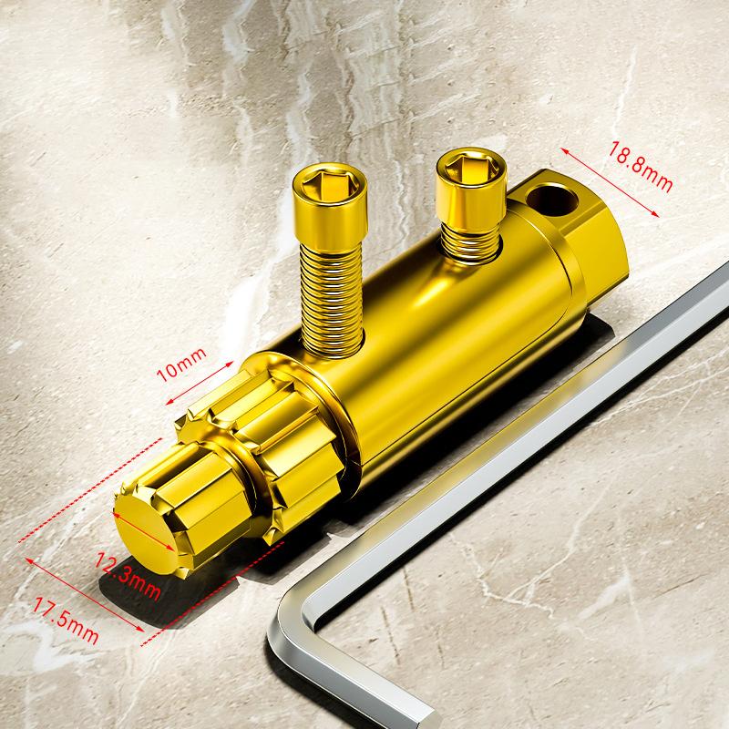Универсальные угловые краны Извлекатель поврежденных винтов Инструмент для удаления сломанной резьбы Водопроводный клапан Ремонт Для 4/6 точек золотой
Универсальные угловые краны Извлекатель поврежденных винтов Инструмент для удаления сломанной резьбы Водопроводный клапан Ремонт Для 4/6 точек золотой