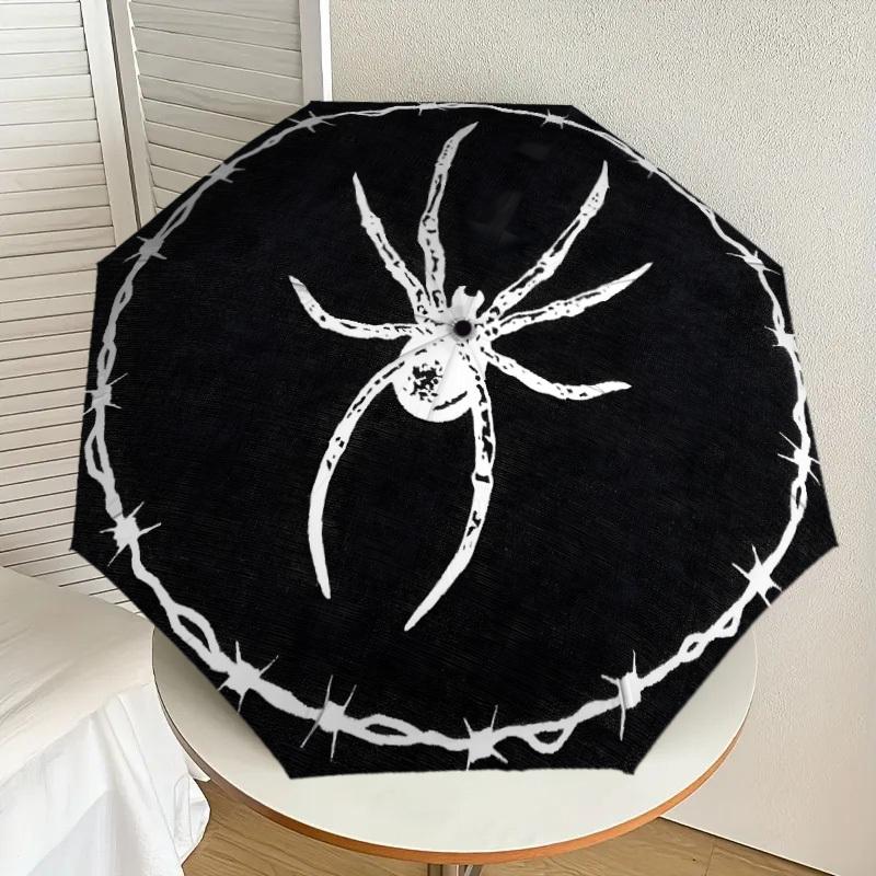1pc Barbed Wire Spider Emblem Umbrella with Plastic Handle,Suitable for All Seasons Home Travel Outdoor UmbrellaDD1182
1pc Barbed Wire Spider Emblem Umbrella with Plastic Handle,Suitable for All Seasons Home Travel Outdoor UmbrellaDD1182